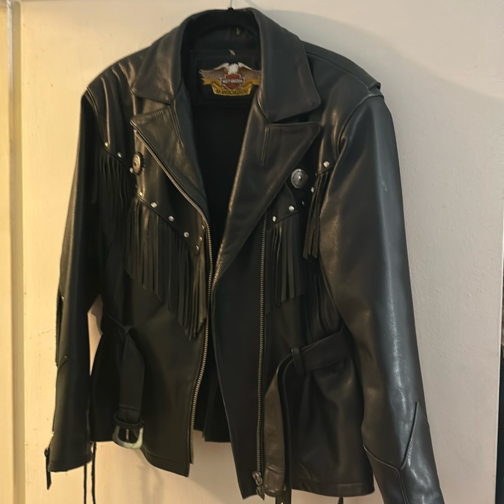 Harley Davidson women’s riding leather coat